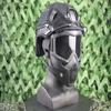 MICH Airsoft Helmet and Mask Set,Airsoft Maskwith Detachable Anti-Fog Goggles Protective Full Face Tactical Mask for CS Airsoft Shooting Halloween Cosplay Cycling Party view 4
