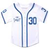 Youth The Sandlot Benny The Jet Rodriguez #30 Stitched Movie Kids Baseball Jerseys Sports Boys Shirts White view 2