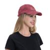 Pumpkin Spice Hat Funny Cotton Hats Adjustable Vintage Cowboy Baseball Cap for Men Women Red view 3