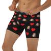 Custom Boxers with Funny Face Design - Men's Novelty Boxer Briefs for Valentine's Day, Birthday & Christmas Gifts - XL view 3