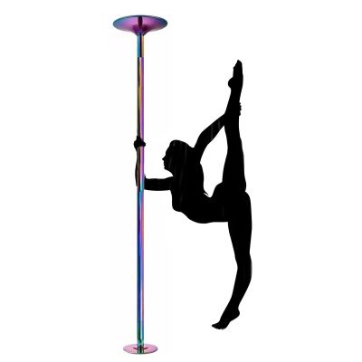 Professional Spinning Dancing Pole Stripper Pole, 7 8 9 10 11 11.5 12 12.5 ft Tall Spinning Static Dancing Pole for Exercise Club Party Pub Home, Portable Removable 45mm Dance Pole Kit for Plus Size W