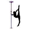 Professional Spinning Dancing Pole Stripper Pole, 7 8 9 10 11 11.5 12 12.5 ft Tall Spinning Static Dancing Pole for Exercise Club Party Pub Home, Portable Removable 45mm Dance Pole Kit for Plus Size W view 1