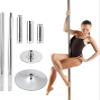 JYDQMOLS Professional Spinning Dancing Pole Portable 45mm Stainless Steel Dancing Dance Pole Kit Spinning Static Fitness view 1