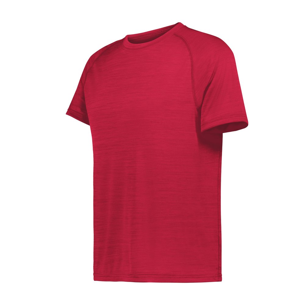 Holloway All-Pro Tee, Scarlet Heather, L