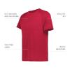 Holloway All-Pro Tee, Scarlet Heather, L view 3