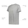 Holloway All-Pro Tee, Athletic Grey Heather, XL view 4