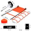 Yes4All Agility Ladder Adjustable Speed & Agility Training Equipment for All Ages, Durable Speed Ladder, Multiple Combo Sets Available, Orange,12 Agility Cones, 5 Hurdles, Jump Rope, Running Parachute view 2