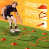 Yes4All Agility Ladder Adjustable Speed & Agility Training Equipment for All Ages, Durable Speed Ladder, Multiple Combo Sets Available, Orange,12 Agility Cones, 5 Hurdles, Jump Rope, Running Parachute view 4