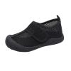 Boys Girls Solid Color Mesh Breathable Beach Water Shoes Hollowed Non Slip Sandals Kids Quick-Dry  Socks (Black, 6.5 Infant) view 1