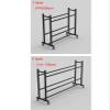 Scpantkend Home Gym Organizer Rack Basketball Rack, Ball Rack with Caster Wheels, 2 Tier Balls Organizer, Rolling Sport Ball Storage, Sports Ball Rack for Garage, Sport Equipment Organizer(Long 85cm) view 2