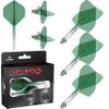 Mission Darts Force 90 | Integrated Precision Moulded Dart Flight and Shaft System, Pack of 3 Professional Highly Durable Combined Dart Flights and Stems | Standard No.2 (Green Gradient, Tweenie) view 1