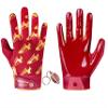 LYRX Professional Football Receiver Gloves with Optimal Silicone Palm Non-Slip Grip Control Ultra-Stick Sports Lightweight Glove and Precision Fit (F2 Spikes, Youth Large) view 1