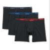 Hanes Men's Moves Performance Boxer Brief, Total Support Pouch, Regular/Trunk/Long Leg, 3-Pack, 8" view 1