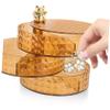 HOOTNEE Rotating Jewelry Organizer Cat Charm Handle Desktop Storage Case for Necklaces Bracelets and Earrings Stylish Multi Jewelry Holder for Home Decor view 2