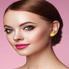14K Gold Plated Stainless Steel Four Leaf Clover Stud Earrings for Women (Yellow-Gold Plated) view 2