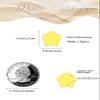 14K Gold Plated Stainless Steel Four Leaf Clover Stud Earrings for Women (Yellow-Gold Plated) view 3