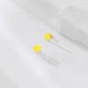 14K Gold Plated Stainless Steel Four Leaf Clover Stud Earrings for Women (Yellow-Gold Plated) view 4