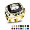 NineFit Basics Stainless Steel Championship Ring Custom Text and Color - Football, baseball, softball, basketball, esports, fantasy sports, hockey, cheer, 13 view 2