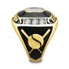 NineFit Basics Stainless Steel Championship Ring Custom Text and Color - Football, baseball, softball, basketball, esports, fantasy sports, hockey, cheer, 13 view 3