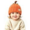 Glynisyz Halloween Pumpkin Knitted Beanie Hat for Kids Autumn Halloween view 1