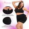eumygrl High-Waisted Tummy Control Shapewear Shorts - Body Shaper Butt Lifter for Women X-Large Black view 2