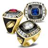 NineFit Basics Stainless Steel Championship Ring Custom Text and Color - Football, baseball, softball, basketball, esports, fantasy sports, hockey, cheer, 13 view 1