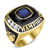NineFit Basics Stainless Steel Championship Ring Custom Text and Color - Football, baseball, softball, basketball, esports, fantasy sports, hockey, cheer, 13 view 2