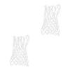 HANABASS 2pcs Nylon Braided Basketball Net Replacement Outdoor Heavy Duty Net for Basketball Rim Weatherproof for School Courts view 1