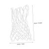 HANABASS 2pcs Nylon Braided Basketball Net Replacement Outdoor Heavy Duty Net for Basketball Rim Weatherproof for School Courts view 2