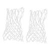 HANABASS 2pcs Nylon Braided Basketball Net Replacement Outdoor Heavy Duty Net for Basketball Rim Weatherproof for School Courts view 3