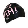 BONDYEUN BONDYUEN Swim Cap Fit Kids Boys Girls Men Women with Short or Medium Hair Fun Cute Design Patterns Silicone Swimming Caps, ILSwim Black view 2