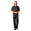 Dickies Two-Tone Short Sleeve Work Shirt, Black/Charcoal, 2X view 1