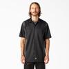 Dickies Two-Tone Short Sleeve Work Shirt, Black/Charcoal, 2X view 2