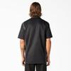 Dickies Two-Tone Short Sleeve Work Shirt, Black/Charcoal, 2X view 3