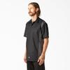 Dickies Two-Tone Short Sleeve Work Shirt, Black/Charcoal, 2X view 4