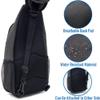 Brazos Crossbody Sling Hiking Daypack, 6 Pocket Design, Removable Phone Compartment, Headphone Accessible Hole, Reversible Shoulder Strap, Hiking Accessory, Grey view 3