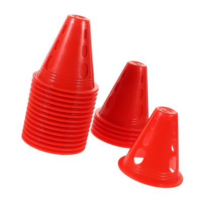 HONMEET 40pcs Windproof Training Cones for Skating Colored Agility Markers for Sports Practice and Reusable Road Markers for Activities