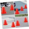HONMEET 40pcs Windproof Training Cones for Skating Colored Agility Markers for Sports Practice and Reusable Road Markers for Activities view 4