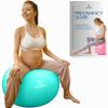 ProBody Pilates Pregnancy Ball - Yoga Ball for Pregnancy with Book, Prenatal, Labor & Postnatal Maternity Exercise (Aqua, 55 cm) view 1