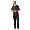 Dickies Two-Tone Short Sleeve Work Shirt, Black/English RED, M view 1