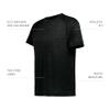 Holloway Youth All-Pro Tee, Black Heather, S view 4