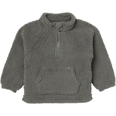Modern Moments by Gerber Baby Boys' Microplush Half-Zip Pullover, Dark Green, 12 Months