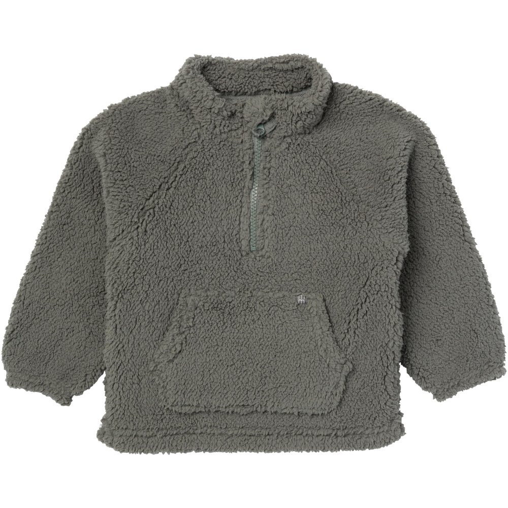 Modern Moments by Gerber Baby Boys' Microplush Half-Zip Pullover, Dark Green, 12 Months