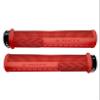 Peaty's Monarch Bicycle Grips - Mushroom/Red/Thick - Trail Comfort, Durable, Ergonomic Finger Bar, Thumb Pad, All Day Riding, All Weather, All Terrain view 1