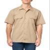 Dickies Flex Slim Fit Short Sleeve Work Shirt, Desert Sand, 2X view 1