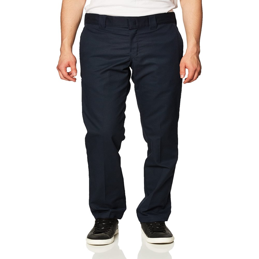 Dickies Slim Fit Tapered Leg Multi-Use Pocket Work Pants, Dark Navy, 34 32