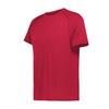 Holloway Youth All-Pro Tee, Scarlet Heather, L view 1