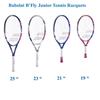 Babolat B'Fly 25 Inch Jr Tennis Racquet Bundled w a Tennis Backpack (White/Blue/Red) view 2