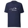 1966 Thunderbird Tshirt for American Classic car Owners Antique Automotive Graphic T-Shirt Navy view 1