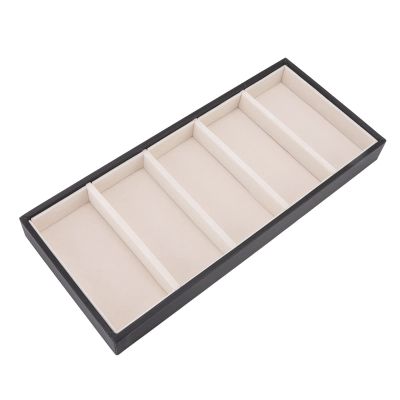 5 Grid Glasses Case Sunglasses Holder Box Jewelry Watch Organizer Sunglasses Jewelry Collection Case Storage Box Display for Jewelry, Craft Supplies (Black)